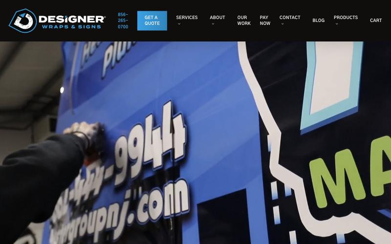The Designer Wraps website